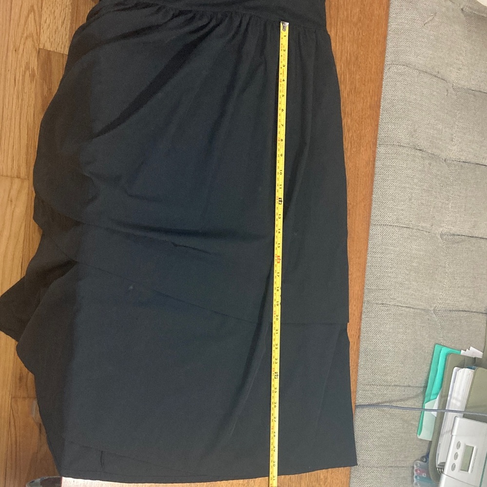 🏵️2for$40🏵️ Serra Black Sleeveless Midi Dress Built-In Bra Knit Top Flowy Skirt - Picture 16 of 16